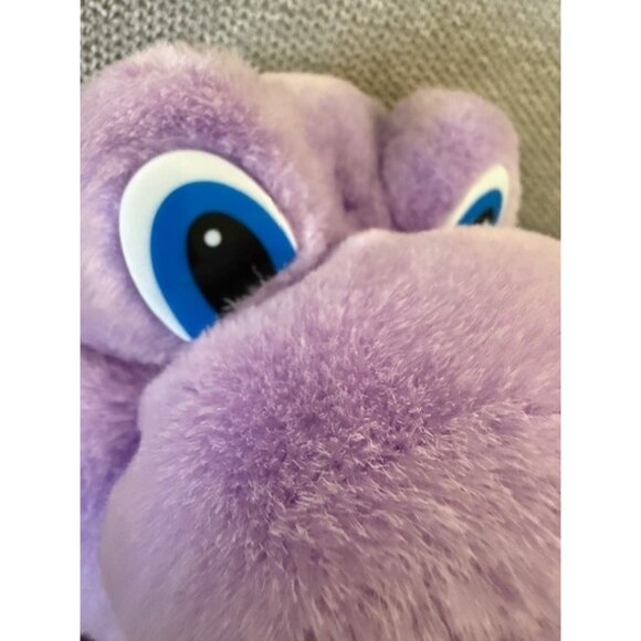 Alphapotamus Plush Hand Puppet Scott Foresman Toy Purple Hipp Hippopotamus Faded - Picture 2 of 8
